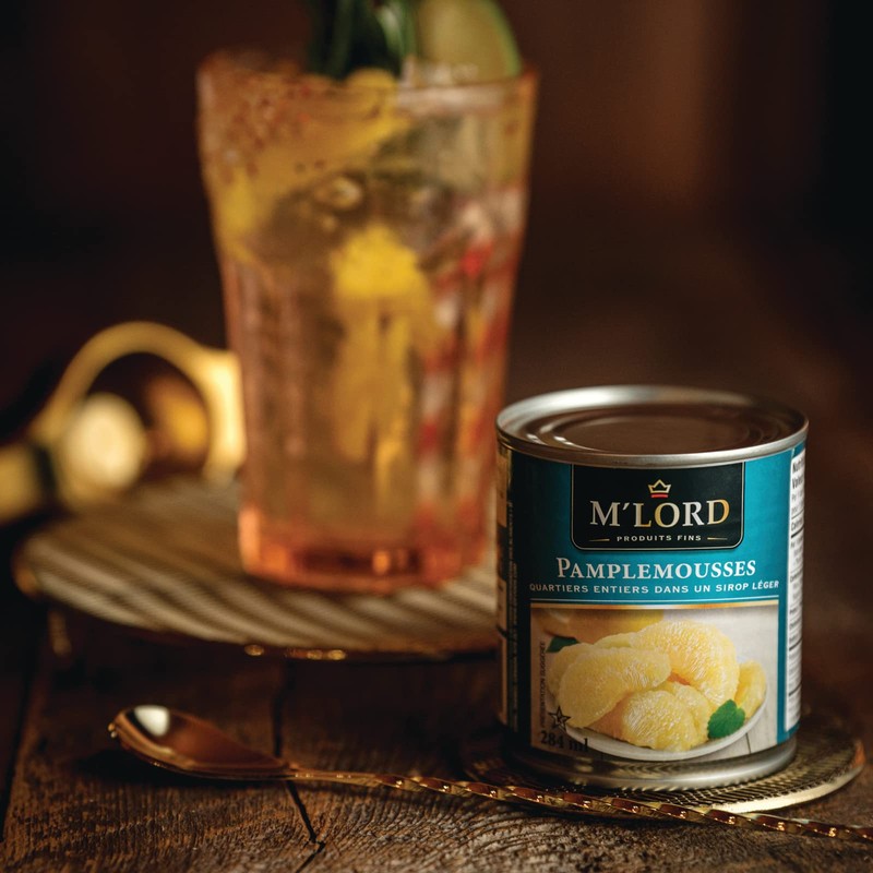 M'Lord Grapefruit, Light Syrup, Delicious Juicy Flavour, Low Calorie, 284ml