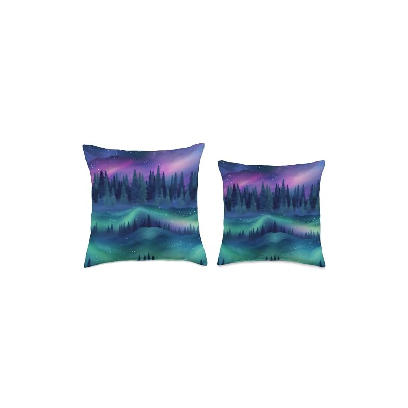 Aurora Borealis Northern Lights Throw Pillow
