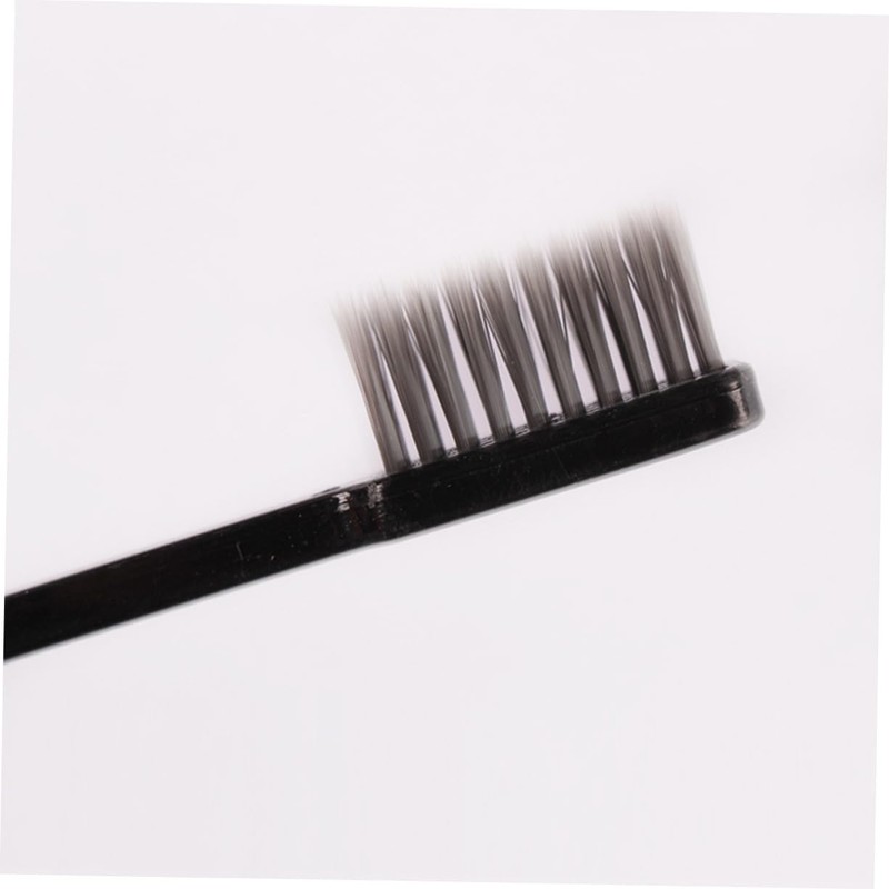 Baluue 4pcs Portable Bamboo Charcoal Toothbrushes for Travel Ergonomic Design
