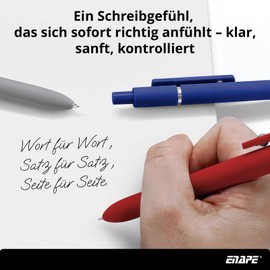 ENAPE® Apex x5 Gel Pens, 5 Pack 0.5mm Japanese Black Ink Fine Tip Smooth Writing Pens High-End Series Pens for Diary Notes Cute Office School (5)