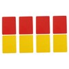 Kisangel 32pcs Referee Practical Cards Red Yellow Sports Judge Cards
