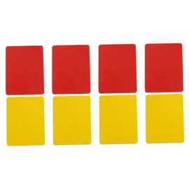Kisangel 32pcs Referee Practical Cards Red Yellow Sports Judge Cards Professional Soccer Referee Kit Sturdy PVC Material for Multiple Seasons Use
