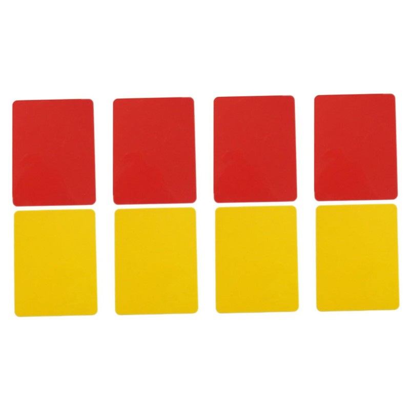 Kisangel 32pcs Referee Practical Cards Red Yellow Sports Judge Cards