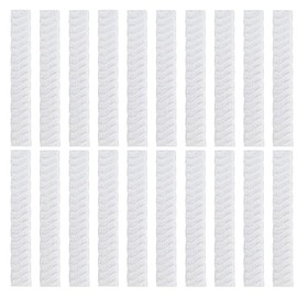 Comphic 200Pcs Makeup Brush Pen Guard Protector White Net Reusable Thread Spool Savers Expandable Mesh Cover