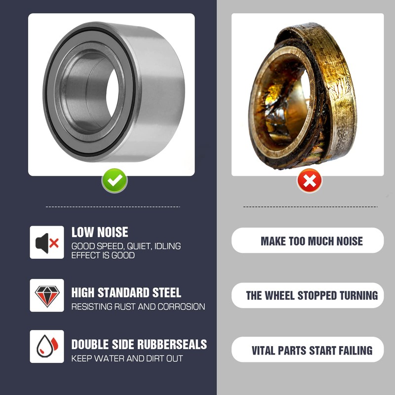Front or Rear Left Right ATV Wheel Bearing Set for