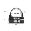 YAVINCOL 3 Pcs Password Lock, Padlock, Door Lock, U-shaped Lock,