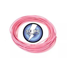 ACDC 25 FEET AUTOMOTIVE WIRE 18 AWG HIGH TEMP TXL WIRE PINK STRANDED COPPER