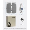 COMFIER Heated Lumbar Support Pillow with Vibration Massage, Back Support