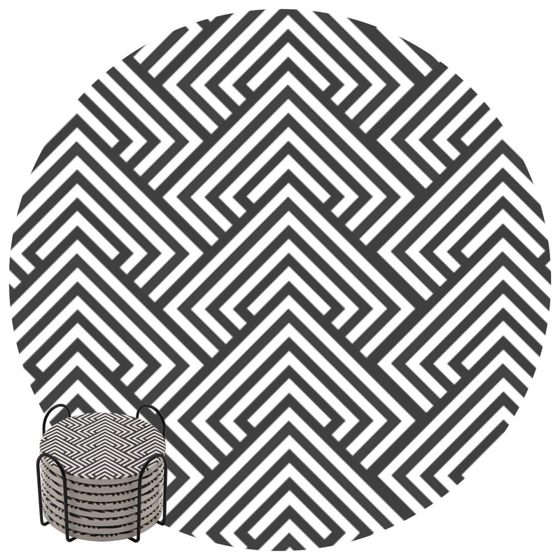 Absorbent Drink Coasters, GOH DODD 8 Pieces Ceramic Mats Table