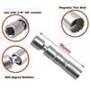 UTMALL 16mm Magnetic Thin Wall Universal Joint Spark Plug Socket