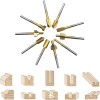HSS 20PC Router Bit Set HSS & Carbide Engraving, 1/8\