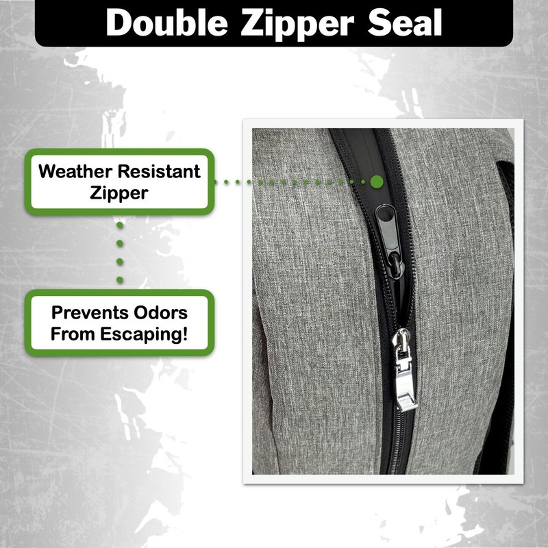 Smoking Turtle: 100% Smell Proof Backpack with Combo Lock, Weather