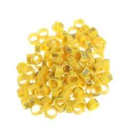 Taxiner 100Pcs 10mm Identify Ring Carrier Pigeon Training Supplies Leg Number Bird Bands