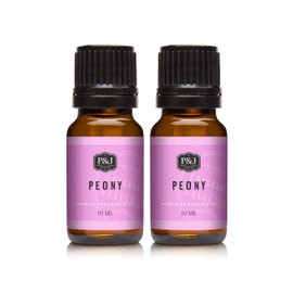 P&J Trading Fragrance Oil | Peony Oil 10ml 2pk - Candle Scents for Candle Making, Freshie Scents, Soap Making Supplies, Diffuser Oil Scents