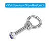 PATIKIL M10 x 50mm Lifting Shoulder Eye Bolt, 2Pcs 304