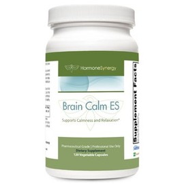 Brain Calm ES | Supports Calmness and Relaxation* | L-Theanine as Suntheanine ® | Albion ® TRAACS ® | GABA | 5-HTP | L-Taurine | 120 V-Caps