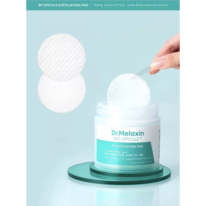 DR.MELAXIN [Dr.Melaxin] BP Bio Spicule Pore Exfoliating Toner Pad 70Pads,K-Beaut