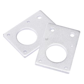 MECCANIXITY Stepper Motor Mounting Bracket Mount Plate 42mm Silver Tone for 3D Printer 2 Pack