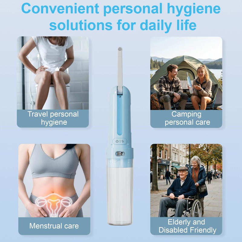 WeWi HLTH Electric Portable Bidet for Travel & Outdoor Camping,