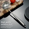 ReaNea Soup Ladle 43cm, Stainless Steel Ladle, Long, Deep and