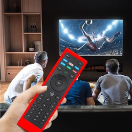 Case for Vizio TV Remote, Cover Compatible with Vizio Smart TV Remote Control XRT136 / XRT140 Silicon Universal Sleeve Skin Red