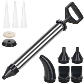 Woonyee Mörtelpresse, Mörtelspritze, Fugenpistole, Mörtelpumpe, 5 Düsen, Vergrößert, Dicker, Hohe Saugkraft, Gute Abdichtung (68 x 6cm)