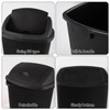 Gloreen 70 L Swing Top Lid Garbage Bins, Black, 4