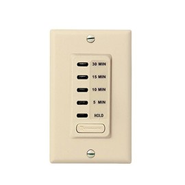 Intermatic EI200 5/10/15/30 Minute Electronic in-Wall Countdown Auto-Off Timer, Ivory