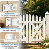 3-Digit Combination Cabinet Locks for Double Sliding Bifold Doors White
