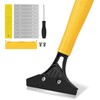 Heavy Duty Floor Scraper with 44.5” long handle, 4” Scraper