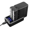 Kastar Batteries or LED Dual Charger for Sony DCR- TRV125