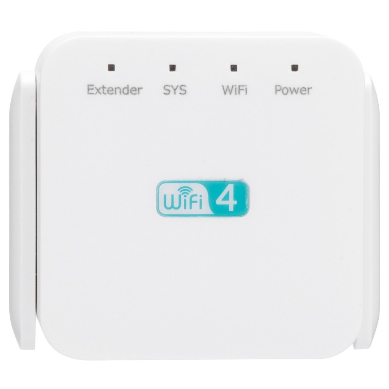 300M Repeater with Double Antenna Signal Amplifier Range Extender White