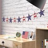 AquaChase Patriotic Wooden Banner Decor, Retro Stars and Strips Printed