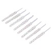 8pcs Crochet Hooks Ergonomic Design Comfortable Handle Easy Identification Compact