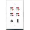 Wallplate City COAX HD 4 SPEAKER Wall Plate