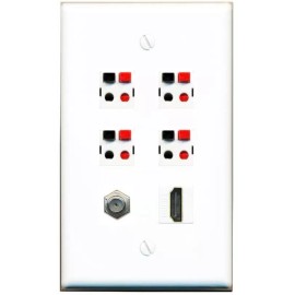 Wallplate City COAX HD 4 SPEAKER Wall Plate