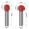 ASNOMY 5 Piece 8 mm Shank Carbide Router Bit Round