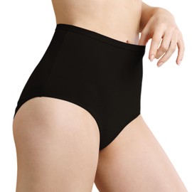 IRISMORII Leak Proof Incontinence Underwear for Women Washable Absorbent Bladder Control Cotton Postpartum Briefs (Black M)