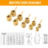 BE-TOOL Hinge, 14mm Brass Invisible Hinge Pure Copper Hidden Concealed