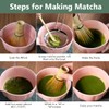 Domaci Pink Matcha Whisk Set, 7 Pcs Matcha Kit Includes