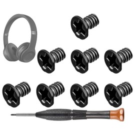 SOULWIT 8Pcs Replacement Headband Screws for Beats Solo 2 & Solo 3 & Solo 4 Wireless On-Ear Headphones - Black