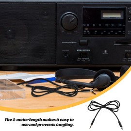 Mobestech 2pcs Aux Audio Cable for Type- Connector for Car and Speaker Sound Quality Stereo Converter Cable