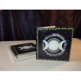 Holiday Cards - Greeting Cards - Boxed Christmas Cards - Triple Moon Yule Goddess Cards for Yule, Winter Solstice or Christmas