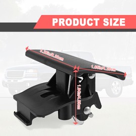 Dunviku Glove Box Latch Handle Front Glove Box Door Lock Opening Handle Replacement for Chevy Colorado & GMC Canyon 2004-2012 Hummer H3 & H3T 2006-2010 - Replaces 10391626 10391625 - Black