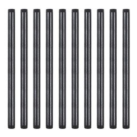 Niubid 10 Pack 3/4 Inches x 16 Inches Black Malleable Steel Nipples Fitting, DIY Steampunk Industrial Vintage Style.