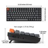Keychron K2 75% Layout Bluetooth Wireless Mechanical Keyboard K Pro