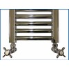 Rule Valve for Bathroom Radiators Chrome Cross Head Angle Valve