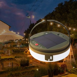 SOONHUA Solar Camping String Lights, 3 in 1 Portable Outdoor String Lights with 8 Lighting Modes for Yard Tent Camping Hiking Christmas Decor