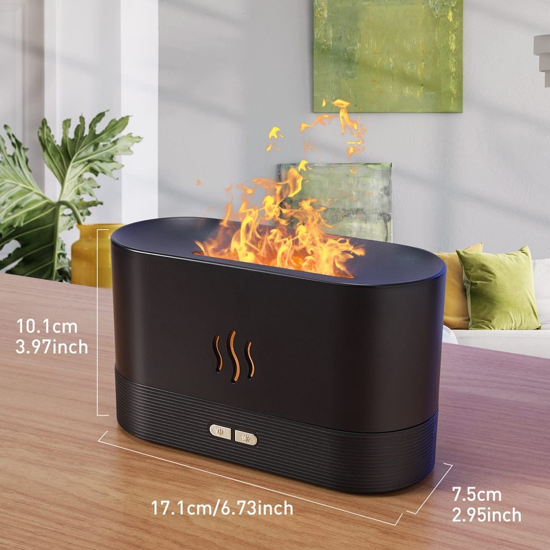 Colorful Flame Air Aroma Diffuser Humidifier, Upgraded 7 Flame Colors