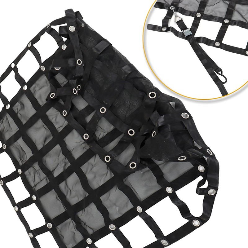 HOSTIC 6.75FT x 8FT Heavy Duty Cargo Net Adjustable Trailer